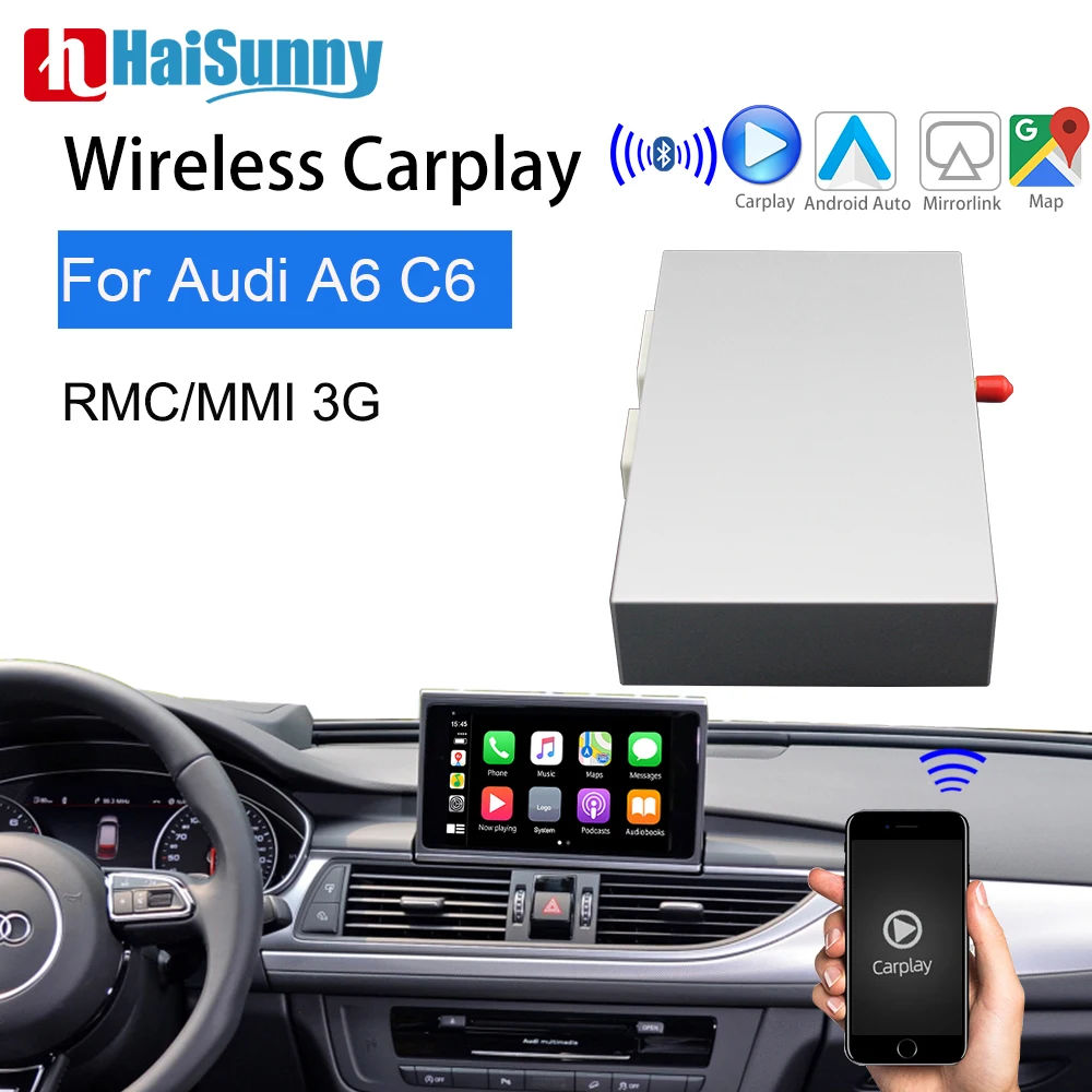 Wireless Carplay Module For Audi A6 C6 C7 MMI RMC 2012-18 Support GPS Navigation Siri Voice Reverse Camera Android Auto For Audi
Wireless Carplay Module For Audi A6 C6 C7 MMI RMC 2012-18 Support GPS Navigation Siri Voice Reverse Camera Android Auto For Audi