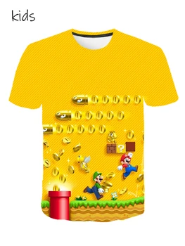 Super Mario tshirt novelty Children's T-shirt Funny cool T-Shirt brand 3d Print tshirt summer black tee-shirt for Kids Games
Super Mario tshirt novelty Children's T-shirt Funny cool T-Shirt brand 3d Print tshirt summer black tee-shirt for Kids Games