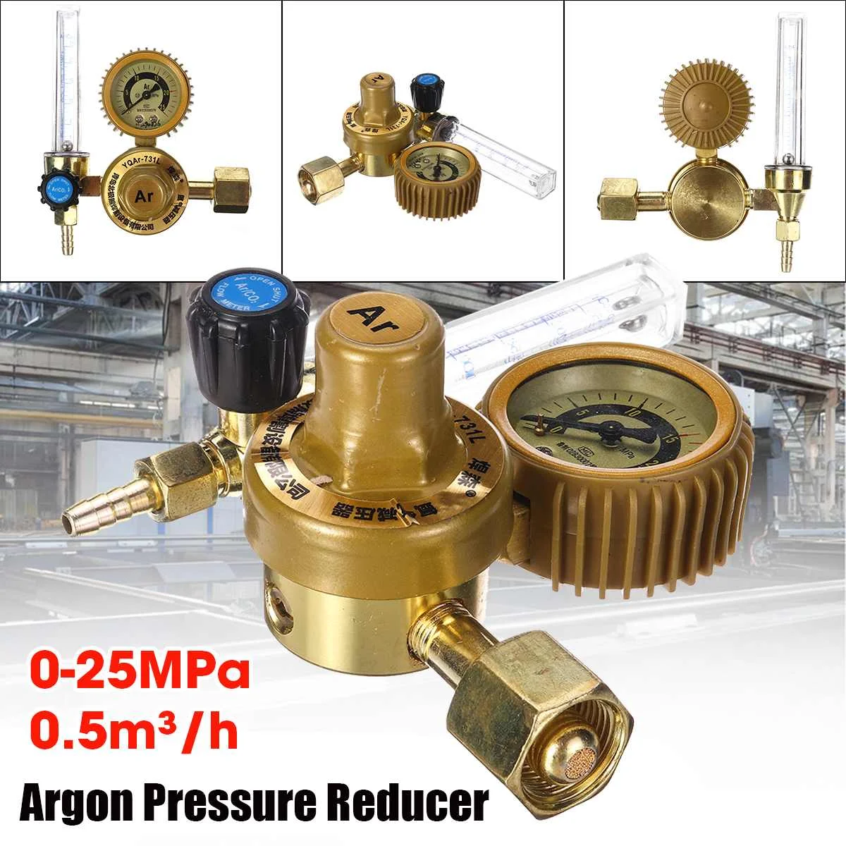 0-25Mpa G5/8" Argon Pressure Reducer Mig Tig Flow Meter Gas Regulator Flowmeter Welding Weld Gauge Argon Pressure Reducer
0-25Mpa G5/8" Argon Pressure Reducer Mig Tig Flow Meter Gas Regulator Flowmeter Welding Weld Gauge Argon Pressure Reducer