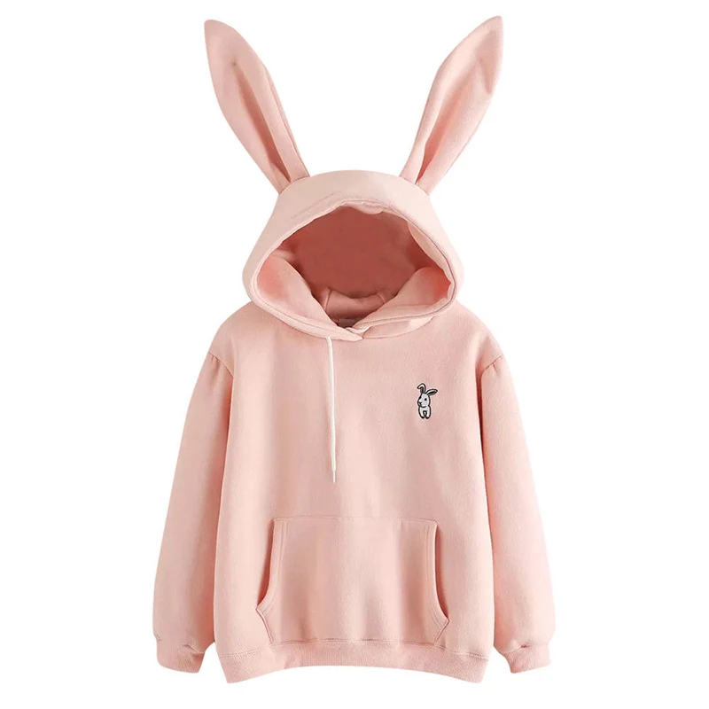 2020 Spring and Autumn Women's Bunny Ears Cute Hooded Pullover Embroidered Solid Color Fleece Top Hooded
2020 Spring and Autumn Women's Bunny Ears Cute Hooded Pullover Embroidered Solid Color Fleece Top Hooded