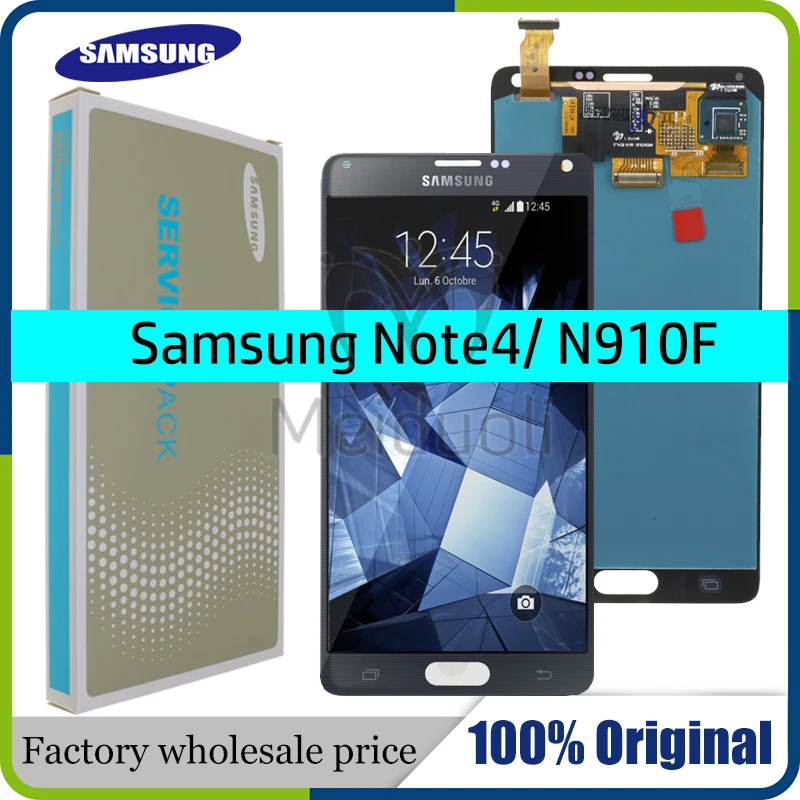 5.7" AMOLED Original Display For SAMSUNG Galaxy Note 4 LCD Touch Screen for SAMSUNG Note 4 LCD Note4 N910 N910A N910F N9100 LCD
5.7" AMOLED Original Display For SAMSUNG Galaxy Note 4 LCD Touch Screen for SAMSUNG Note 4 LCD Note4 N910 N910A N910F N9100 LCD