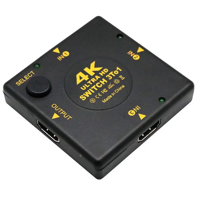 4K HDMI переключатель коробка селектор 3 в 1 из kvm аудио экстрактор концентратор