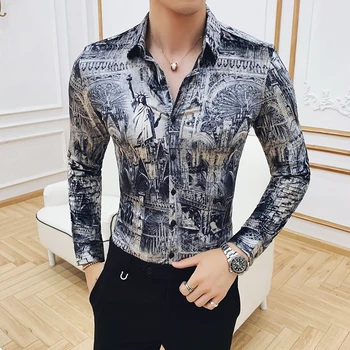 Flower Shirt Men Thickening Keep Warm Pleuche Increase Long Sleeve Shirt Ropa De Hombre Camisa Social Masculina Manga Longa
Flower Shirt Men Thickening Keep Warm Pleuche Increase Long Sleeve Shirt Ropa De Hombre Camisa Social Masculina Manga Longa