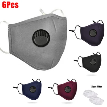 6pcs Reusable Cotton Masks Anti-dust Face Mask With Breathing Valve Washable 5-layer Filter PM2.5 Anti Haze Mouth Masks
6pcs Reusable Cotton Masks Anti-dust Face Mask With Breathing Valve Washable 5-layer Filter PM2.5 Anti Haze Mouth Masks