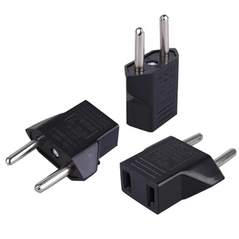 1Pcs 2 Pin European Standard Plug Adapter US To EU Charge Plug American To Europe Travel Power Converter Adapters Accessories
1Pcs 2 Pin European Standard Plug Adapter US To EU Charge Plug American To Europe Travel Power Converter Adapters Accessories