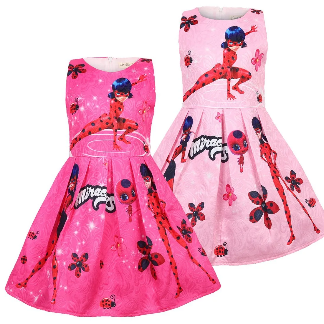 

Girls Dress 2019 Summer New Style Europe And America Childrenswear Cartoon Children Princess Dress Children 8620