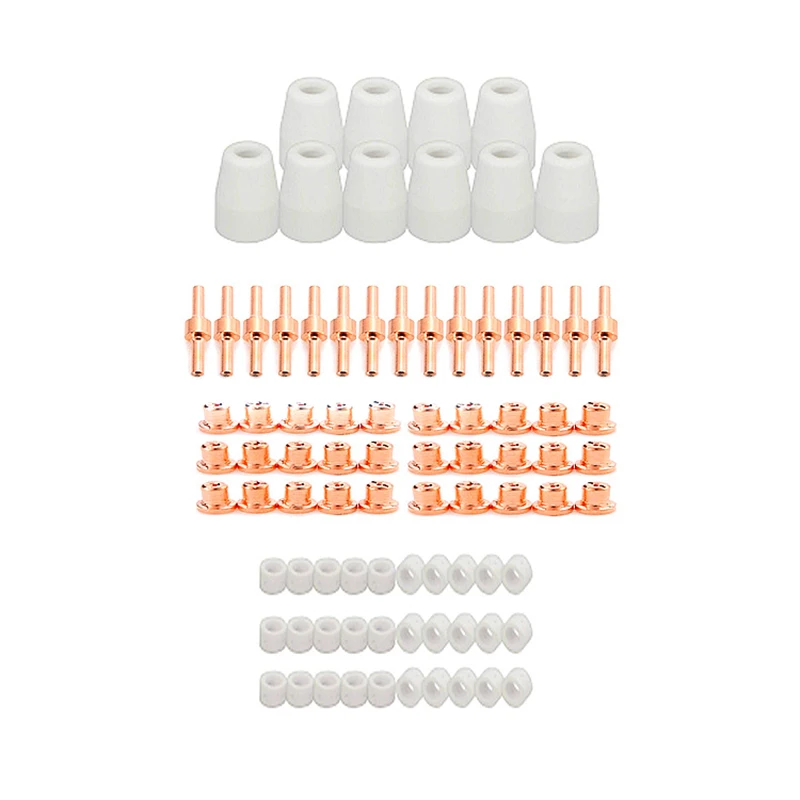 85Pcs Plasma Cutter Tip Electrodes & Nozzles Kit Consumable Accessories For PT-31 CUT-40 LGK-40 Plasma Cutter Welding Tools
85Pcs Plasma Cutter Tip Electrodes & Nozzles Kit Consumable Accessories For PT-31 CUT-40 LGK-40 Plasma Cutter Welding Tools