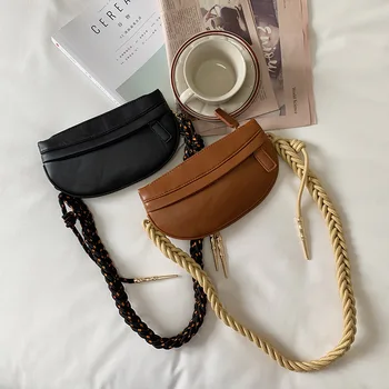Korean Style Minority Design Sense Knot Woven Shoulder Bag Cool Curved Square Bag Brown PU Bag Shoulder Cross Chest Bag 
Korean Style Minority Design Sense Knot Woven Shoulder Bag Cool Curved Square Bag Brown PU Bag Shoulder Cross Chest Bag