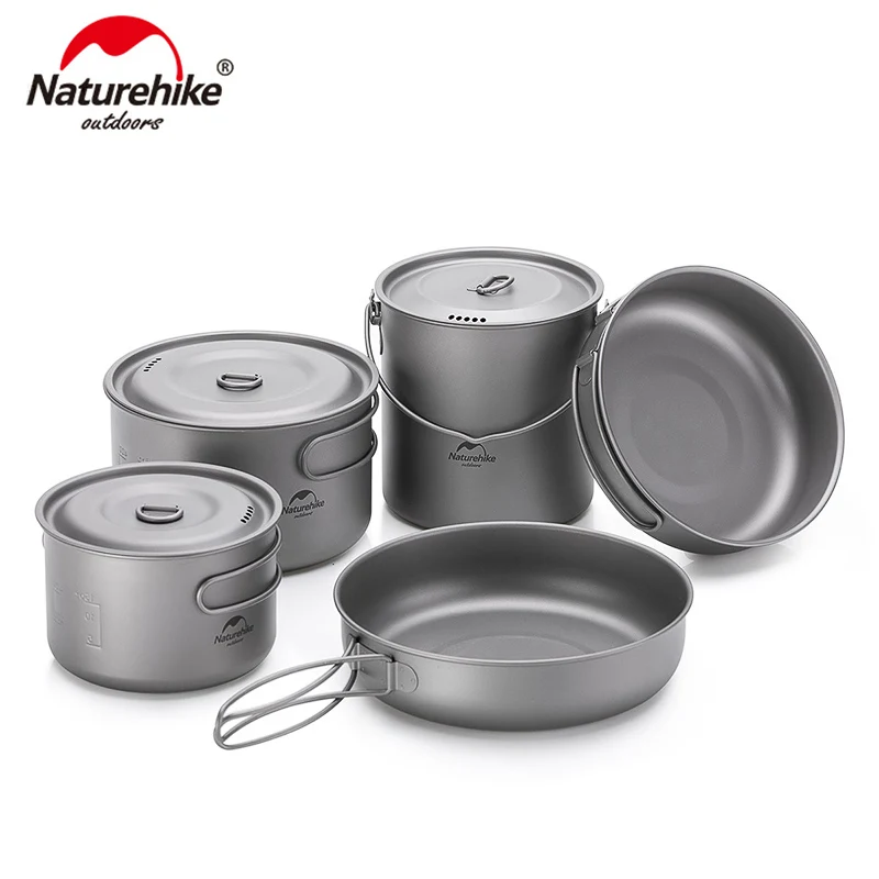 Naturehike Lightweight High Strength Titanium Cookware Outdoor Camping Pot Portable Frying Pan Self-cleaning Function
Naturehike Lightweight High Strength Titanium Cookware Outdoor Camping Pot Portable Frying Pan Self-cleaning Function