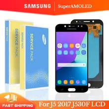 Ensemble écran tactile LCD Super Amoled de remplacement, 100% testé, pour Samsung Galaxy J5 2017 J530 J530F=