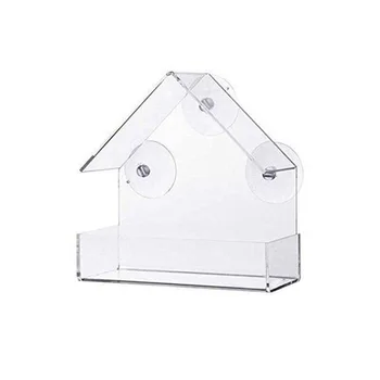Bird Feeder Window Parrot Food Feeder Bird Feed Box Outdoor Birdfeeders Waterproof Acrylic House Shaped Bird Feeding Device
Bird Feeder Window Parrot Food Feeder Bird Feed Box Outdoor Birdfeeders Waterproof Acrylic House Shaped Bird Feeding Device