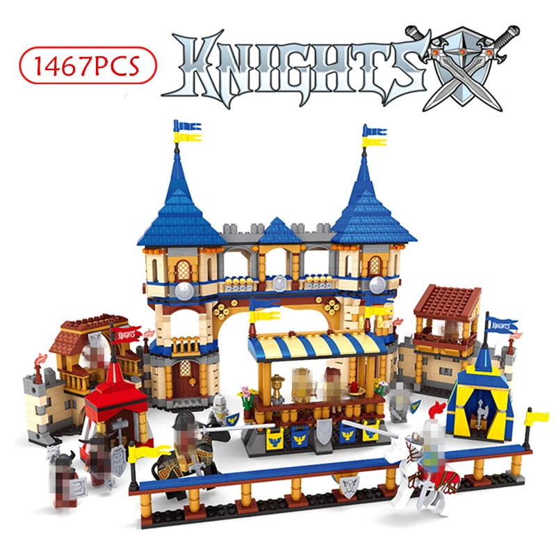 1467pcs Toys Blocks Medieval Castle Soliders Model Building Brick Toys Armor Royal Arena Bricks Kingdom Military Horse Knights
1467pcs Toys Blocks Medieval Castle Soliders Model Building Brick Toys Armor Royal Arena Bricks Kingdom Military Horse Knights