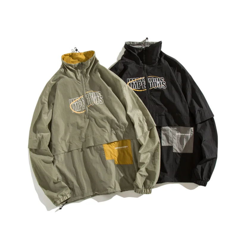 2019 Autumn And Winter Men's New Casual Contrast Color Letter Printing Stand Collar Jacket Loose Temperament Trend Polyester
2019 Autumn And Winter Men's New Casual Contrast Color Letter Printing Stand Collar Jacket Loose Temperament Trend Polyester