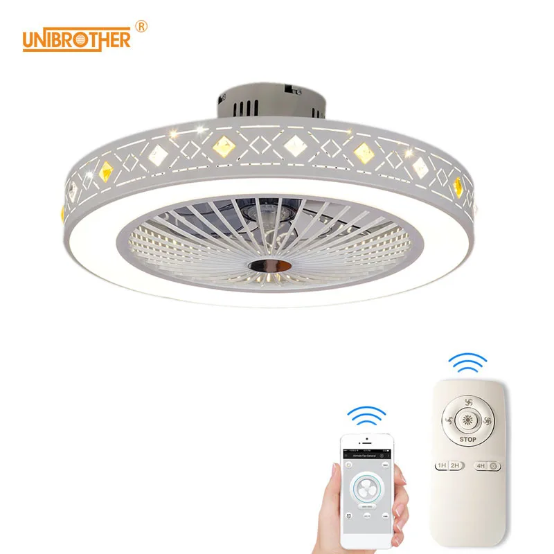Modern Ceiling Fan Lamp with Remote Control and Led Lights for Living Room Bedroom Lighting 220V Diameter 55cm APP Control
Modern Ceiling Fan Lamp with Remote Control and Led Lights for Living Room Bedroom Lighting 220V Diameter 55cm APP Control