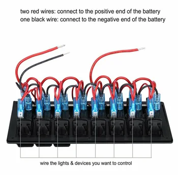 DC 12-24V ON-OF 3 Pin 8Gang Waterproof LED Marine Boat Car Rocker Switch Panel Waterproof Electric+Circuit Breaker
DC 12-24V ON-OF 3 Pin 8Gang Waterproof LED Marine Boat Car Rocker Switch Panel Waterproof Electric+Circuit Breaker