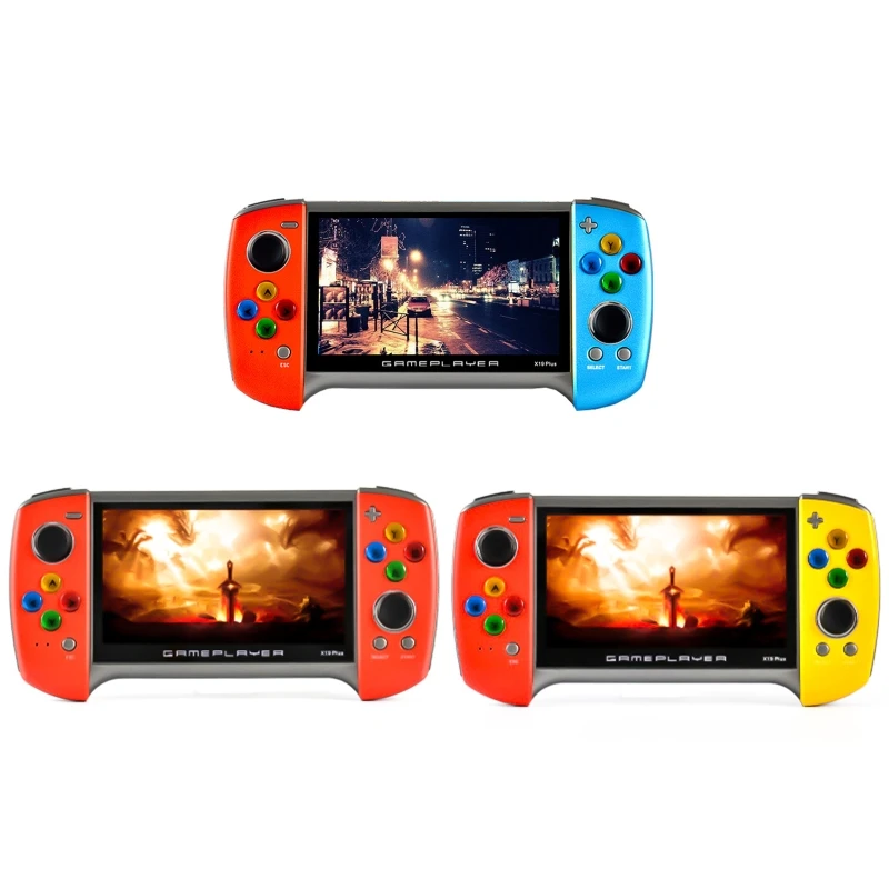 2020 New X19 Plus Handheld Game Console 5.1 Inch Large Screen 1000 Classic Games Nostalgic 360 Degree Double-rocker Accessories
2020 New X19 Plus Handheld Game Console 5.1 Inch Large Screen 1000 Classic Games Nostalgic 360 Degree Double-rocker Accessories
