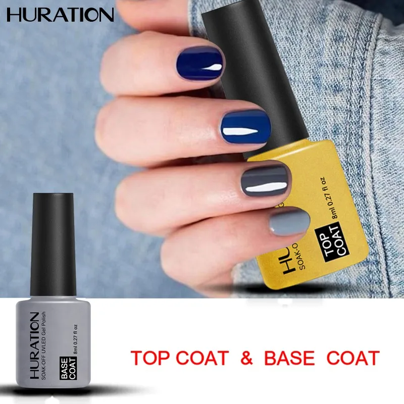 Huration New Top Gel Nail Polish Professional Base Coat Kit LED UV Soak Off Semi Permanent Foundation + Top Coat Nail Gel Polish
Huration New Top Gel Nail Polish Professional Base Coat Kit LED UV Soak Off Semi Permanent Foundation + Top Coat Nail Gel Polish