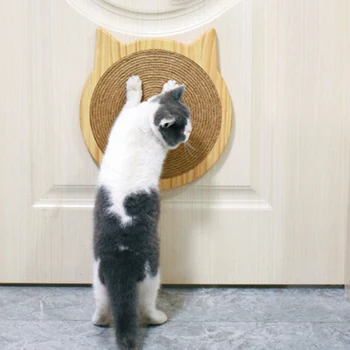 Suckers Sisal Scratch Pad With Wooded Cat Toy Ear Shaped Frame Pet Indoor Exercise Interactive Toy For Cat Training Suppliess
Suckers Sisal Scratch Pad With Wooded Cat Toy Ear Shaped Frame Pet Indoor Exercise Interactive Toy For Cat Training Suppliess