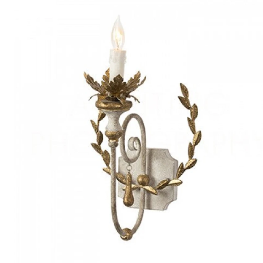 French country vintage candlestick wall lamps bedroom study aisle golden wheat wood art living room corridor wall sconces lights
French country vintage candlestick wall lamps bedroom study aisle golden wheat wood art living room corridor wall sconces lights