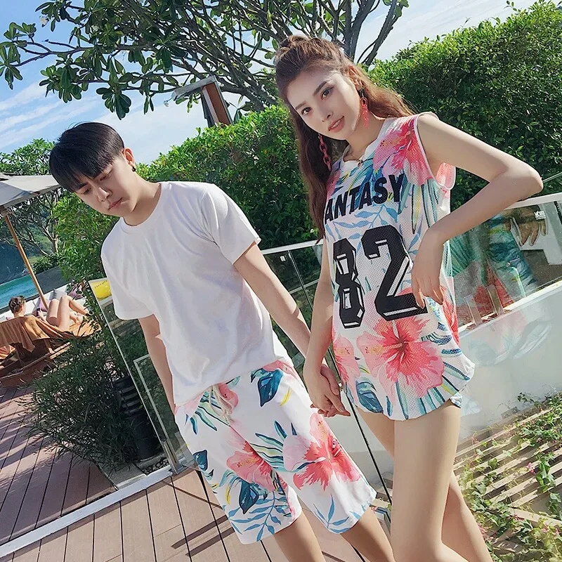 Couples Bathing Suit Three-piece Set Conservative Split Type Sports Students South Korea Boxer Lettered Bathing Suit Women's Sli 
Couples Bathing Suit Three-piece Set Conservative Split Type Sports Students South Korea Boxer Lettered Bathing Suit Women's Sli