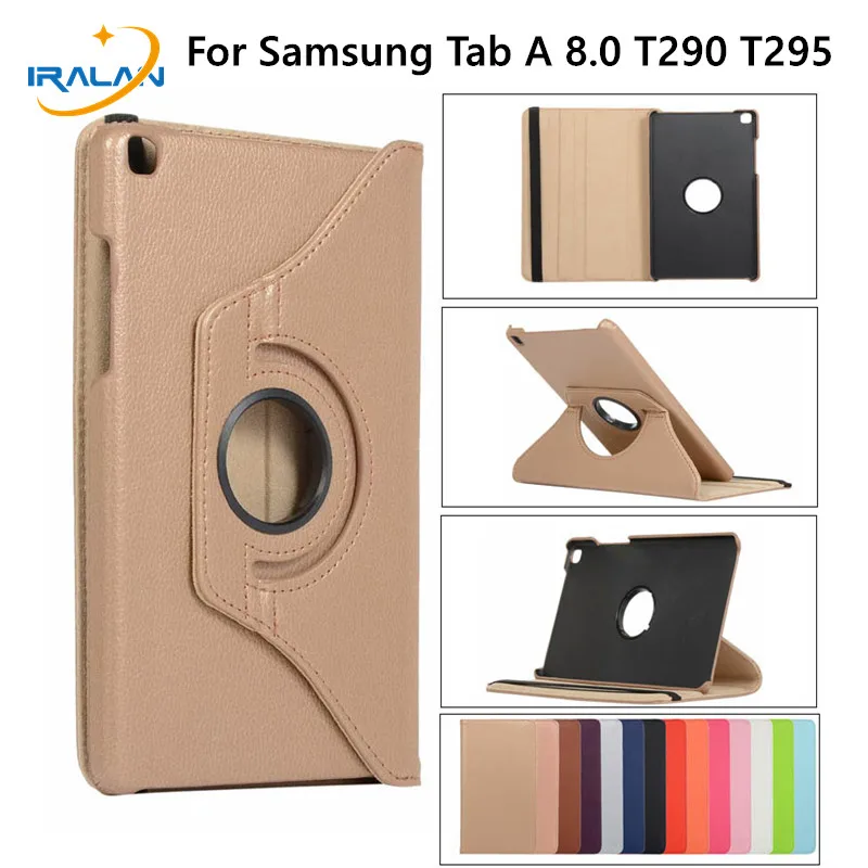360 Degree Rotation Case For Samsung Galaxy Tab A 8.0 2019 SM-T290 T295 PU Leather Stand Cover 8 T290 Case+Pen | Компьютеры и офис