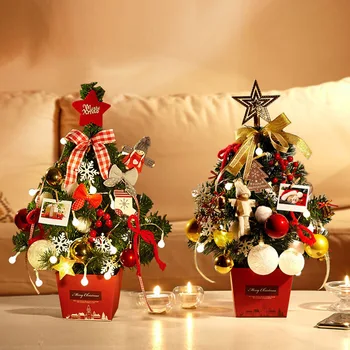 50cm Christmas Tree High Quality Mini Desktop Decoration with Lamp Set Holiday Xmas Home Decoration New Year Gifts
50cm Christmas Tree High Quality Mini Desktop Decoration with Lamp Set Holiday Xmas Home Decoration New Year Gifts