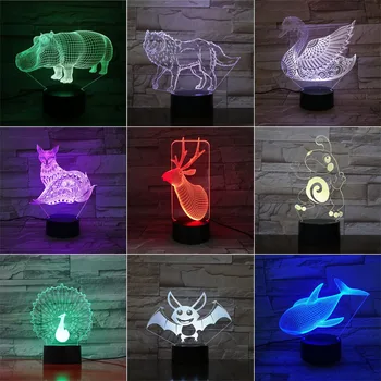 Cute Animal 3D LED Night Light 7 Color Changing Lamp Room Decoration Action Figure Toy For Birthday Christmas Gift
Cute Animal 3D LED Night Light 7 Color Changing Lamp Room Decoration Action Figure Toy For Birthday Christmas Gift