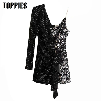 Sexy one shoulder shirt dress for women party long sleeve spliced asymmetrical mini dress squein vestidos 
Sexy one shoulder shirt dress for women party long sleeve spliced asymmetrical mini dress squein vestidos