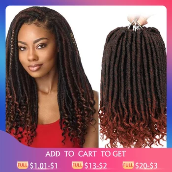 Kong&Li Curly Faux Locs Crochet Hair Braiding Hair With Curly Ends 20 inch 24 Strands/pcs Crochet Goddess Locs Braids Hair
Kong&Li Curly Faux Locs Crochet Hair Braiding Hair With Curly Ends 20 inch 24 Strands/pcs Crochet Goddess Locs Braids Hair