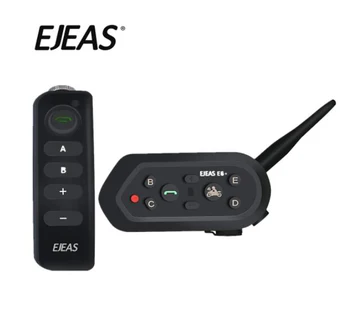 EJEAS E6 Plus Motorcycle Intercom 1200M Communicator Bluetooth Helmet Interphone Headsets VOX With Remote Control For 6 Riders
EJEAS E6 Plus Motorcycle Intercom 1200M Communicator Bluetooth Helmet Interphone Headsets VOX With Remote Control For 6 Riders