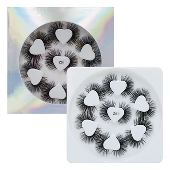7 Pairs 10MM Mink Eyelashes In A Laser Box of 7 Pairs of Heart-shaped Slender and Thick Curling False Eyelashes
7 Pairs 10MM Mink Eyelashes In A Laser Box of 7 Pairs of Heart-shaped Slender and Thick Curling False Eyelashes