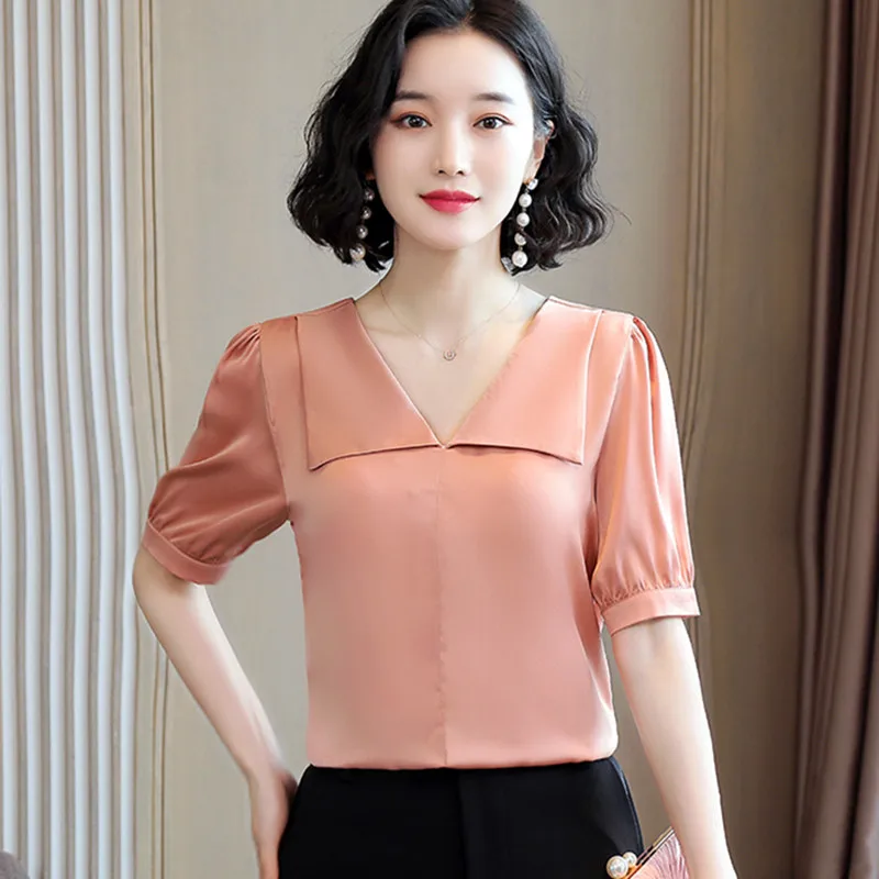 Korean Fashion Women Blouses Woman Silk Blouse Tops Woman Satin Puffed Sleeves Blouses Top Plus Size Camisas Mujer Ladies Tops
Korean Fashion Women Blouses Woman Silk Blouse Tops Woman Satin Puffed Sleeves Blouses Top Plus Size Camisas Mujer Ladies Tops