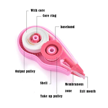 6pcs Mini Correct Correction Tape White Translucent Dispenser Assorted Colors Easy to Use for Working Studying DJA88 
6pcs Mini Correct Correction Tape White Translucent Dispenser Assorted Colors Easy to Use for Working Studying DJA88