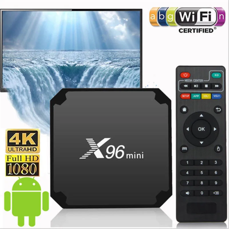 

X96 mini Amlogic S905W Android 7.1 Smart Tv box with Keyboard2.4g wifi 2gb/16gb HDMI 2.0 Streaming Quad Core 4K Media Player