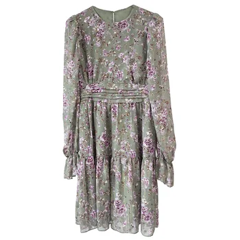 Women Dress 2020 Early Spring New Print High Waist Dress 
Women Dress 2020 Early Spring New Print High Waist Dress