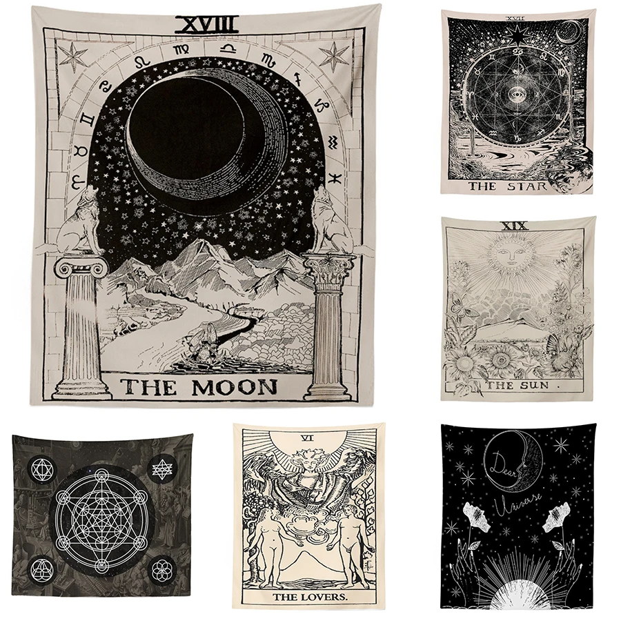 Mandala Tapestry Wall Hanging Carpet Witchcraft Wall Cloth Tapestries Boho Decor Ouija Psychedelic Tarot Moon Tapiz Wall Fabric
Mandala Tapestry Wall Hanging Carpet Witchcraft Wall Cloth Tapestries Boho Decor Ouija Psychedelic Tarot Moon Tapiz Wall Fabric