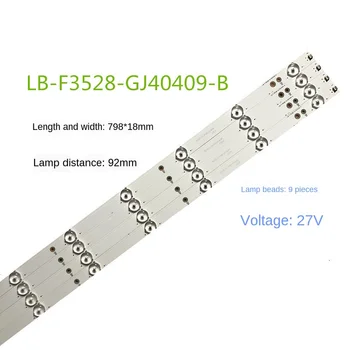 (New Kit) 4 PCS 9LEDs 798mm LED backlight strip for Sony TV KDL-40R380D 40PFL3240 GJ-DLEDII P5-400-D409-V7 TPT400LA-J6PE1
(New Kit) 4 PCS 9LEDs 798mm LED backlight strip for Sony TV KDL-40R380D 40PFL3240 GJ-DLEDII P5-400-D409-V7 TPT400LA-J6PE1