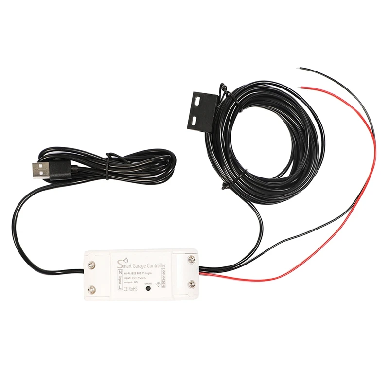 USB DC5V WiFi Smart Garage Door Controller APP Vioce Control Switch Work with Alexa Google Home and IFTT Smart Life Tuya Smart
USB DC5V WiFi Smart Garage Door Controller APP Vioce Control Switch Work with Alexa Google Home and IFTT Smart Life Tuya Smart