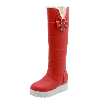 Waterproof Thick Fur Warm Boots Lady New knee high Snow Boots Women Shoes heihgt increasing Wedges Platform Winter Boots
Waterproof Thick Fur Warm Boots Lady New knee high Snow Boots Women Shoes heihgt increasing Wedges Platform Winter Boots