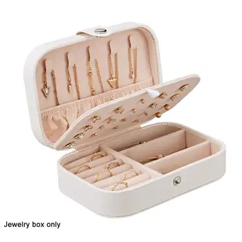 Portable Storage Organizer Jewelry Box Zipper Portable Rings Earrings Storage Women Display Travel Case Leather Gift Boxes
Portable Storage Organizer Jewelry Box Zipper Portable Rings Earrings Storage Women Display Travel Case Leather Gift Boxes