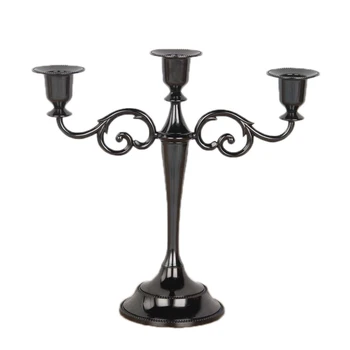 Candle Holders 3-Arms Stand Zinc Alloy High Quality Pillar for Wedding Portavelas Candelabra Black
Candle Holders 3-Arms Stand Zinc Alloy High Quality Pillar for Wedding Portavelas Candelabra Black
