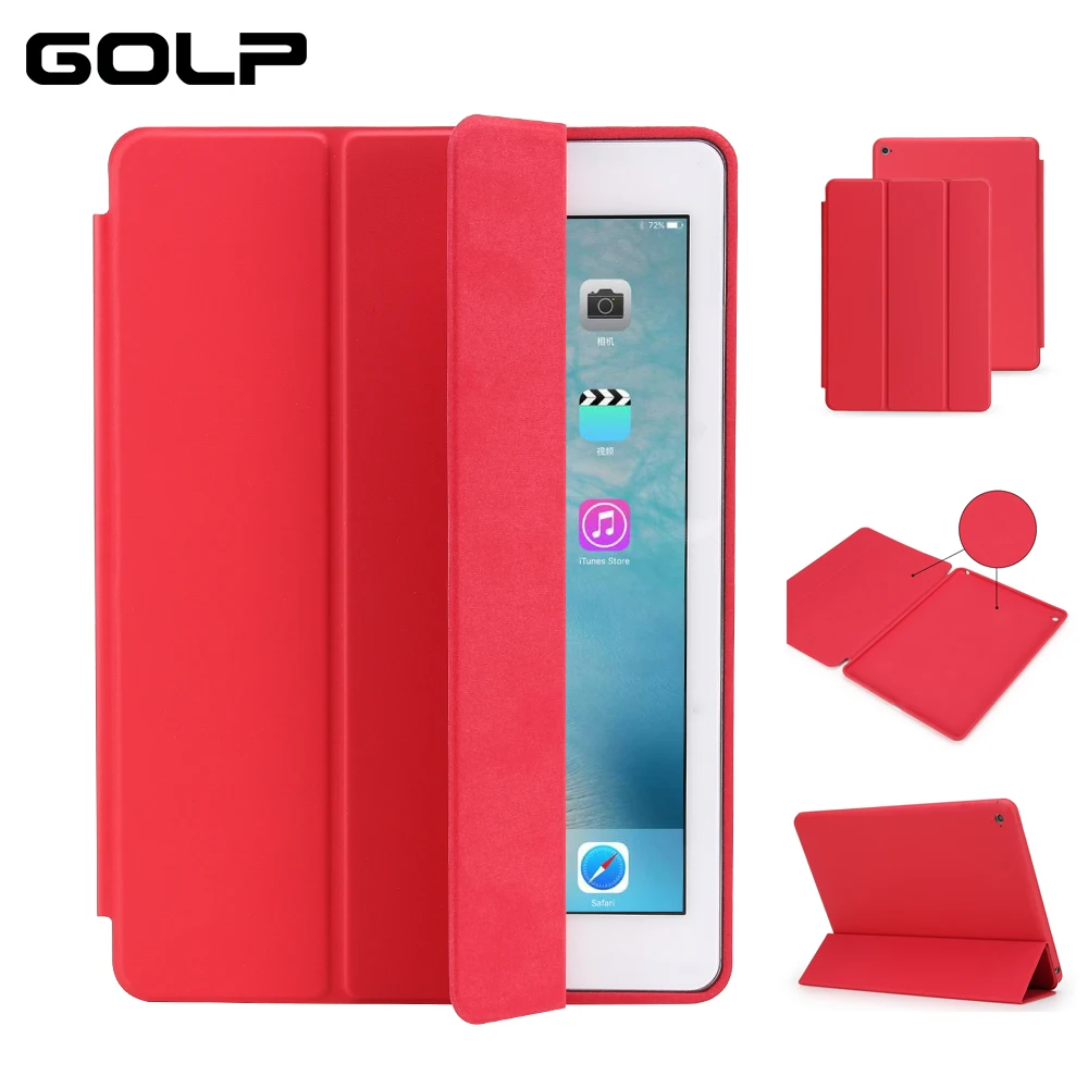 Чехол для iPad 2018 2017 9 7 дюйма GOLP из искусственной кожи ударопрочный смарт чехол mini 1 2