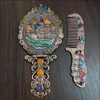 large single face metal hand mirror foldable packet mirror with comb vintage makeup mirror J070
large single face metal hand mirror foldable packet mirror with comb vintage makeup mirror J070