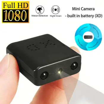 XD Mini Camera Full HD 1080P Surveillance Camcorder Infrared Night Vision Cam One-key Motion Detection DV Cam Built in Battery
XD Mini Camera Full HD 1080P Surveillance Camcorder Infrared Night Vision Cam One-key Motion Detection DV Cam Built in Battery