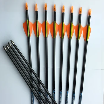 12pcs Pure Carbon Arrows Spine 1000 30'' 1.75'' Plastic Vanes Recurve Bow Longbow Hunting and Shooting Archery
12pcs Pure Carbon Arrows Spine 1000 30'' 1.75'' Plastic Vanes Recurve Bow Longbow Hunting and Shooting Archery