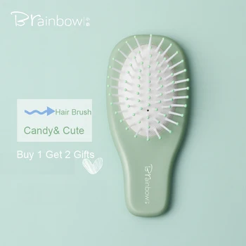 Brainbow 1PC Candy Colors Hair Brush Anti-static Non-slip Handle Hair Comb Bristle Head Scalp Massager Cute &Mini Sized Comb
Brainbow 1PC Candy Colors Hair Brush Anti-static Non-slip Handle Hair Comb Bristle Head Scalp Massager Cute &Mini Sized Comb