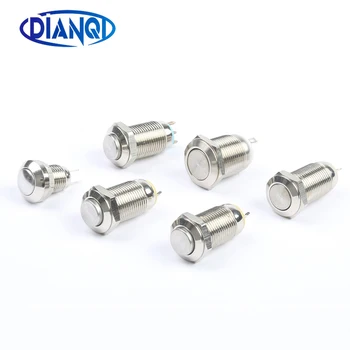 8mm 10mm 12mm High flat spherical ball head round metal Chrome push button switches With LED pin NO NC teminal
8mm 10mm 12mm High flat spherical ball head round metal Chrome push button switches With LED pin NO NC teminal