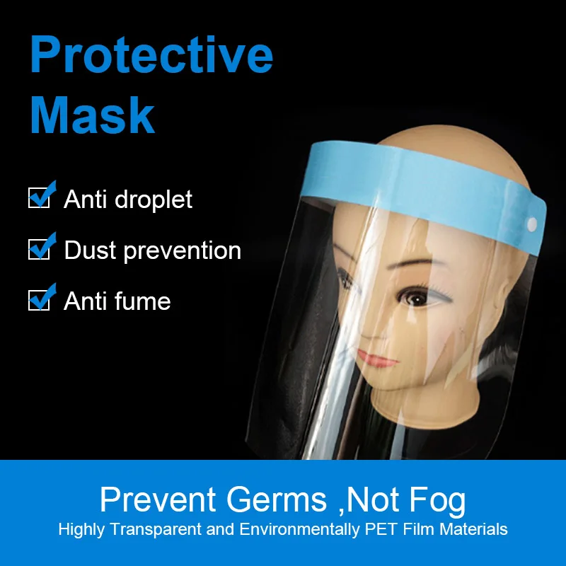 

Safety Face Shield Face Protection Dustproof Masks Anti Splash Saliva Proof Mask Anti-dust Respiratory Tract Protective Mask