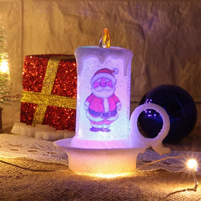 6pcs LED Candle Snowman Santa Claus Lamp Simulation Color Flame Flashing Home Christmas Party Decoration Candles Gift
6pcs LED Candle Snowman Santa Claus Lamp Simulation Color Flame Flashing Home Christmas Party Decoration Candles Gift