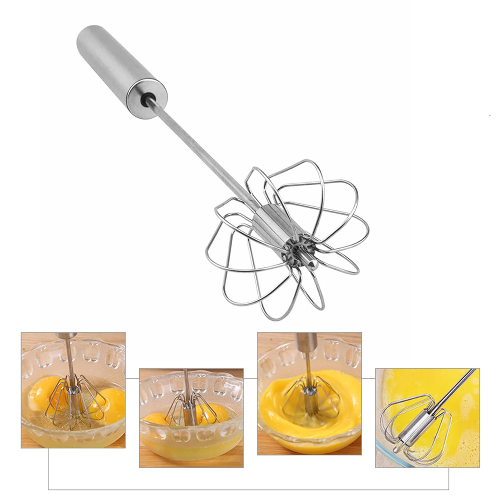 1Pcs Semi-automatic Egg Beater 304 Stainless Steel Egg Whisk Manual Hand Mixer Self Turning Egg Stirrer Kitchen Egg Tools
1Pcs Semi-automatic Egg Beater 304 Stainless Steel Egg Whisk Manual Hand Mixer Self Turning Egg Stirrer Kitchen Egg Tools